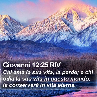 Giovanni 12:25 RIV Bible Verse Image