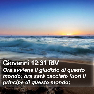 Giovanni 12:31 RIV Bible Verse Image