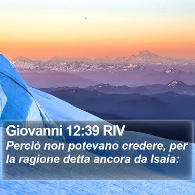 Giovanni 12:39 RIV Bible Verse Image