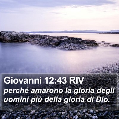 Giovanni 12:43 RIV Bible Verse Image