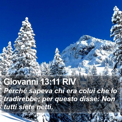 Giovanni 13:11 RIV Bible Verse Image