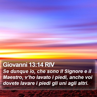 Giovanni 13:14 RIV Bible Verse Image