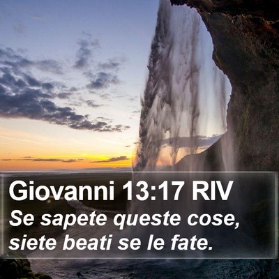 Giovanni 13:17 RIV Bible Verse Image