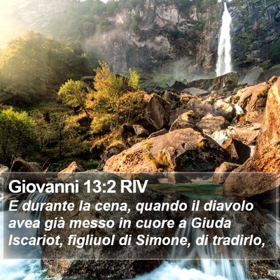 Giovanni 13:2 RIV Bible Verse Image