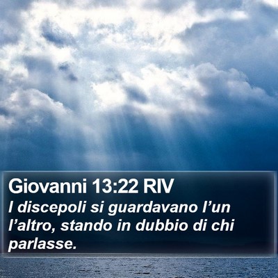 Giovanni 13:22 RIV Bible Verse Image