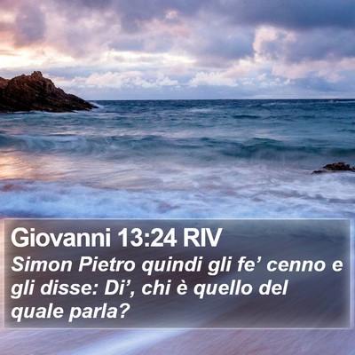 Giovanni 13:24 RIV Bible Verse Image