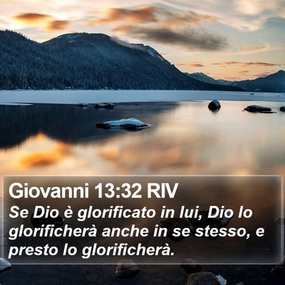 Giovanni 13:32 RIV Bible Verse Image