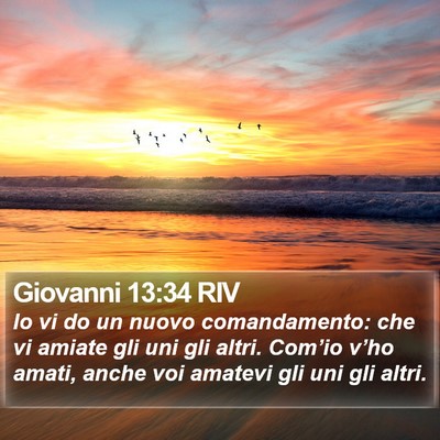 Giovanni 13:34 RIV Bible Verse Image