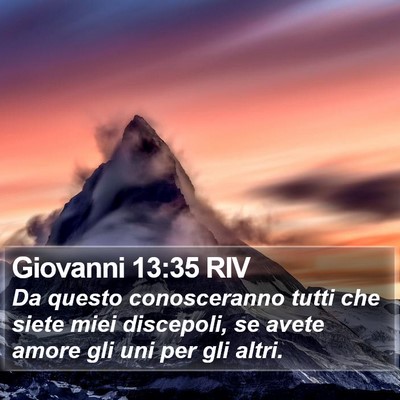 Giovanni 13:35 RIV Bible Verse Image