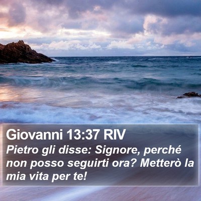 Giovanni 13:37 RIV Bible Verse Image