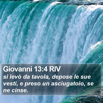 Giovanni 13:4 RIV Bible Verse Image