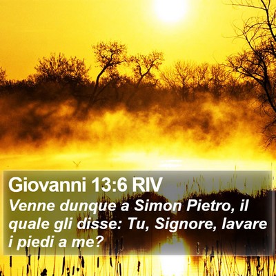 Giovanni 13:6 RIV Bible Verse Image