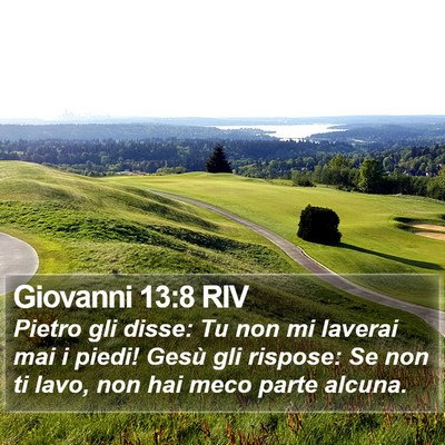 Giovanni 13:8 RIV Bible Verse Image