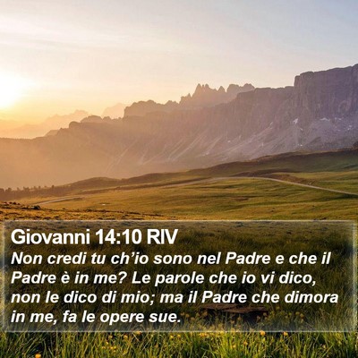 Giovanni 14:10 RIV Bible Verse Image