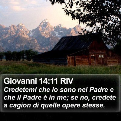 Giovanni 14:11 RIV Bible Verse Image