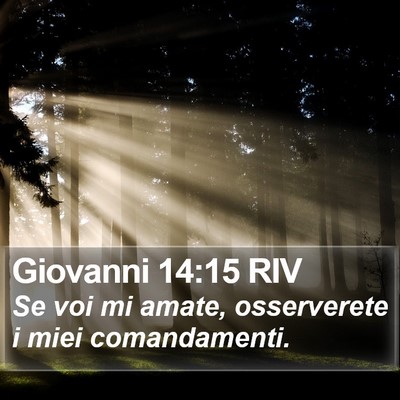 Giovanni 14:15 RIV Bible Verse Image