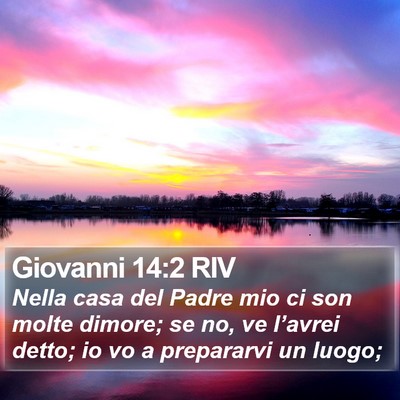 Giovanni 14:2 RIV Bible Verse Image