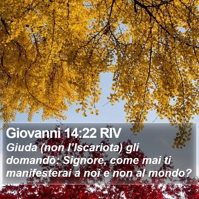 Giovanni 14:22 RIV Bible Verse Image