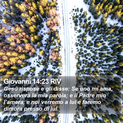 Giovanni 14:23 RIV Bible Verse Image