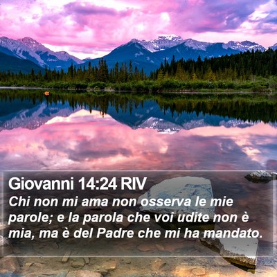 Giovanni 14:24 RIV Bible Verse Image