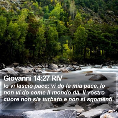 Giovanni 14:27 RIV Bible Verse Image