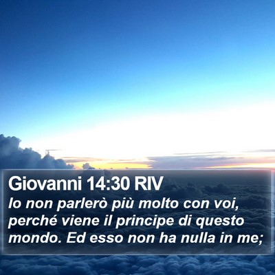 Giovanni 14:30 RIV Bible Verse Image