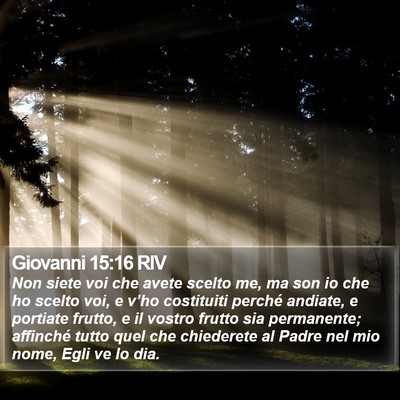 Giovanni 15:16 RIV Bible Verse Image