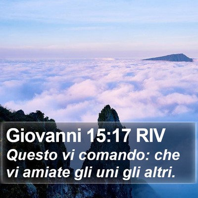 Giovanni 15:17 RIV Bible Verse Image