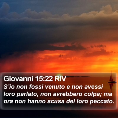 Giovanni 15:22 RIV Bible Verse Image