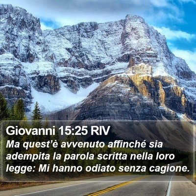 Giovanni 15:25 RIV Bible Verse Image