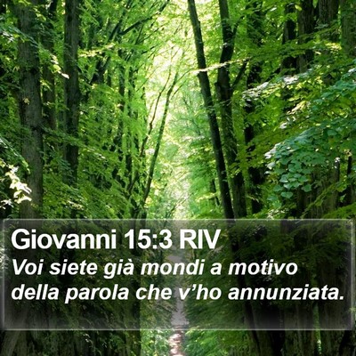 Giovanni 15:3 RIV Bible Verse Image
