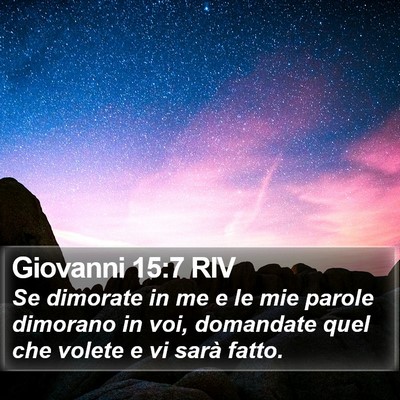 Giovanni 15:7 RIV Bible Verse Image