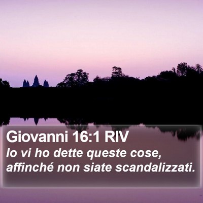 Giovanni 16:1 RIV Bible Verse Image