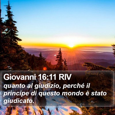 Giovanni 16:11 RIV Bible Verse Image