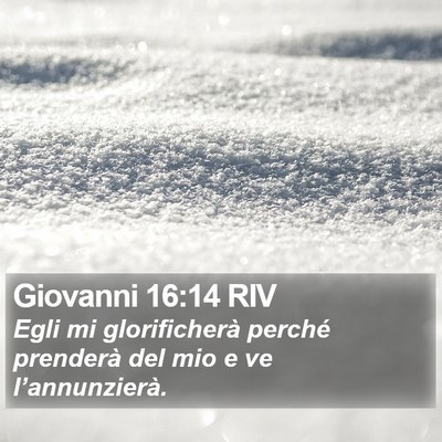 Giovanni 16:14 RIV Bible Verse Image