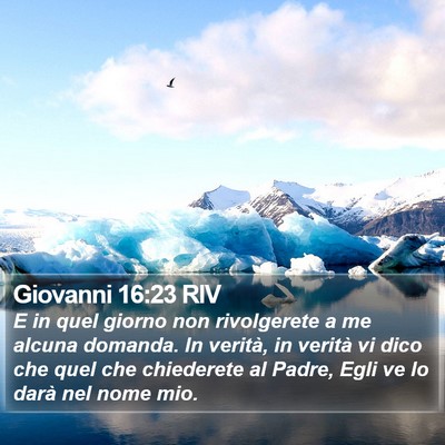 Giovanni 16:23 RIV Bible Verse Image