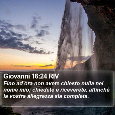 Giovanni 16:24 RIV Bible Verse Image