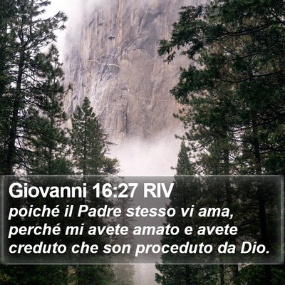 Giovanni 16:27 RIV Bible Verse Image