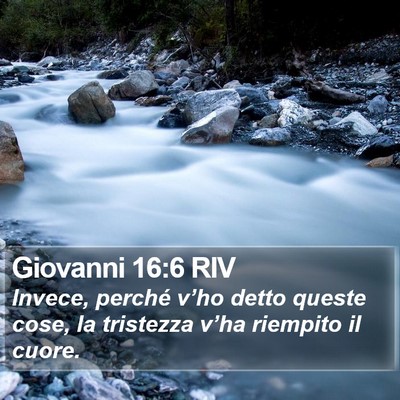 Giovanni 16:6 RIV Bible Verse Image
