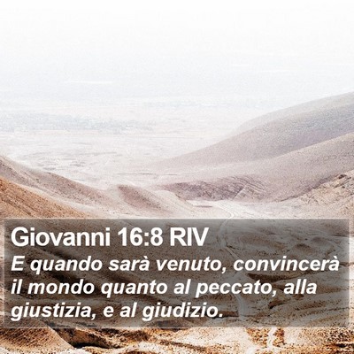 Giovanni 16:8 RIV Bible Verse Image