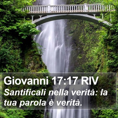 Giovanni 17:17 RIV Bible Verse Image