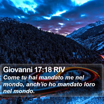 Giovanni 17:18 RIV Bible Verse Image