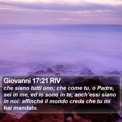 Giovanni 17:21 RIV Bible Verse Image