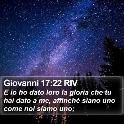 Giovanni 17:22 RIV Bible Verse Image