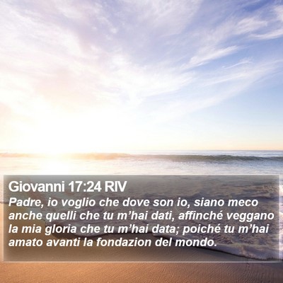 Giovanni 17:24 RIV Bible Verse Image