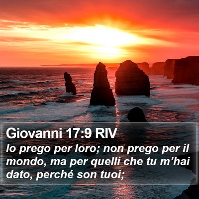 Giovanni 17:9 RIV Bible Verse Image