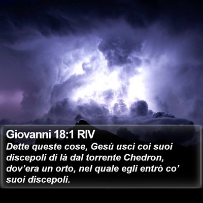 Giovanni 18:1 RIV Bible Verse Image