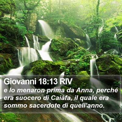Giovanni 18:13 RIV Bible Verse Image