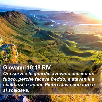 Giovanni 18:18 RIV Bible Verse Image