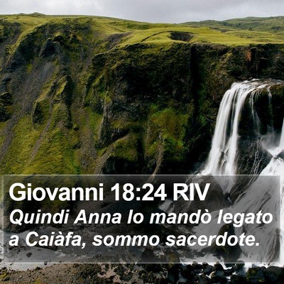 Giovanni 18:24 RIV Bible Verse Image